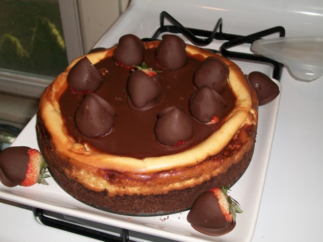 Terrible photo, yummy cheesecake